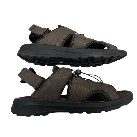 Nunn Bush Huck Bungee Sandals Men size 12 Brown Adjustable Open Toe Comfort Shoe main image 10